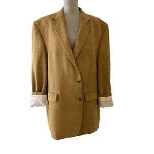 Chaps tan long line boyfriend blazer size 2X
